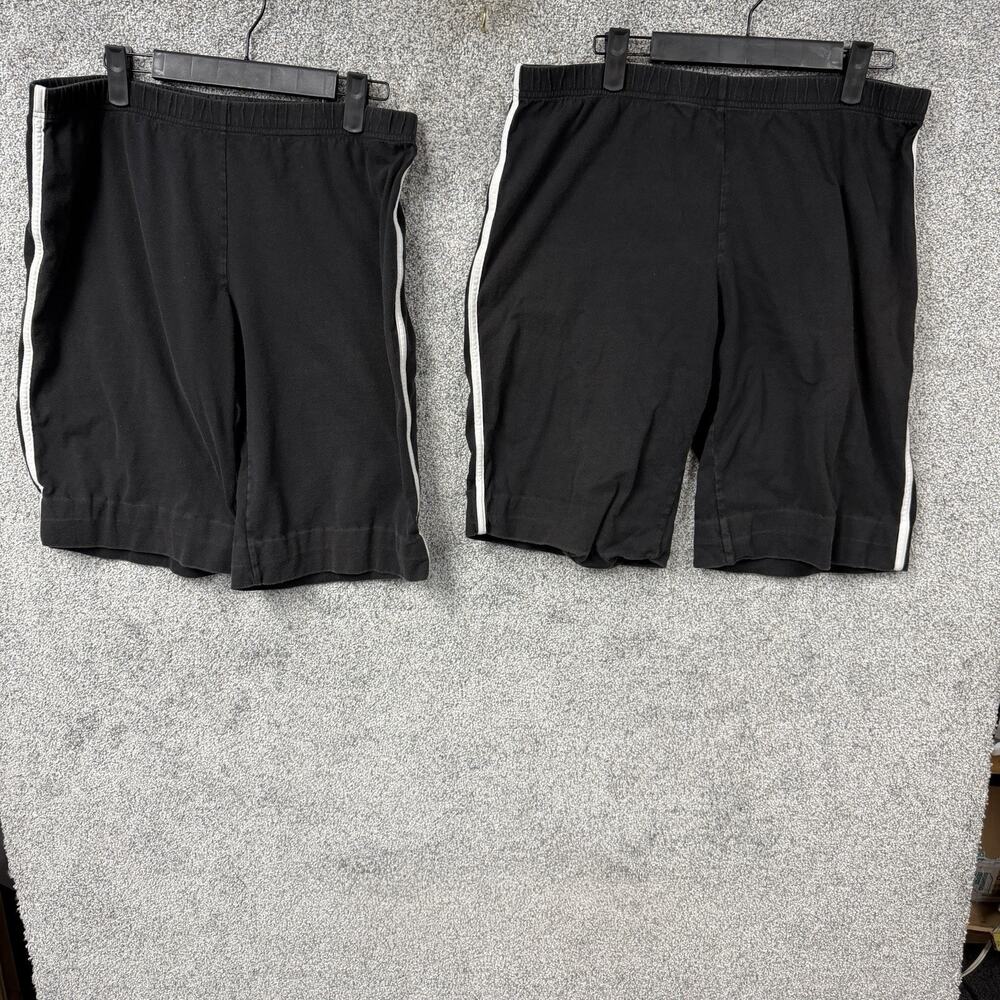 Vintage Y2K Lot 2 Rainbeau Biker Shorts L Athletic Retro Sportswear Indie Sleaze